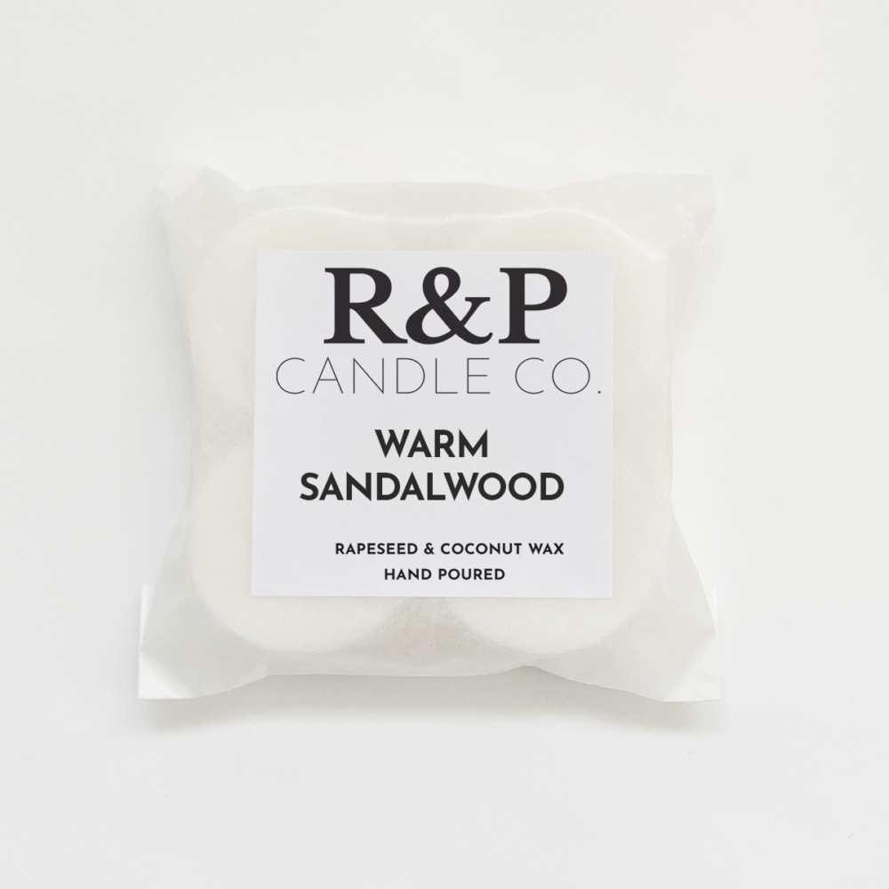 warm sandalwood wax melt